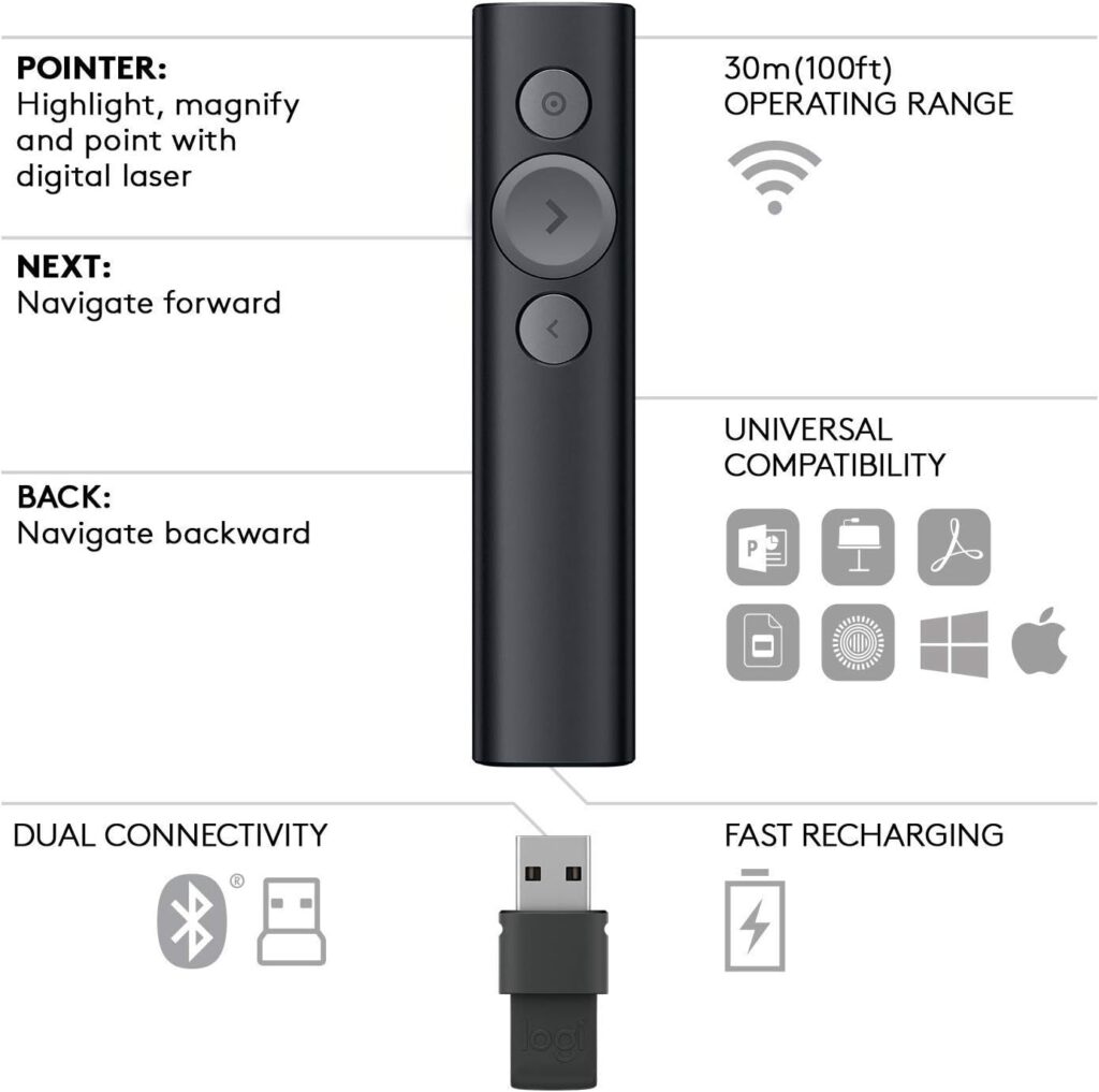 Logitech Spotlight Presentation Remote 